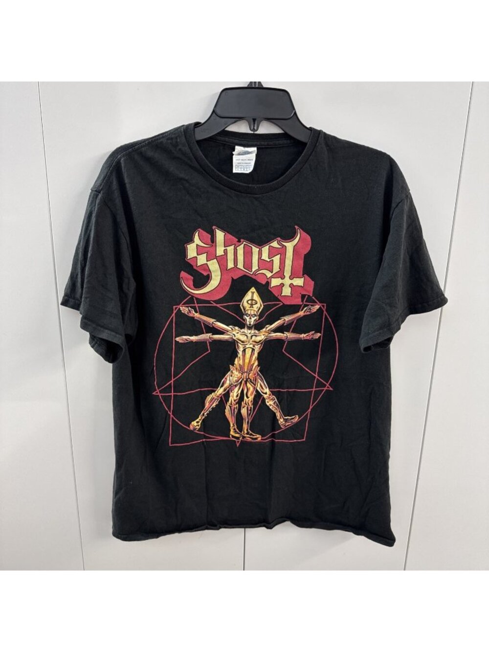 Ghost Black Graphic Tshirt Size L Delta Pro Weight Tag
